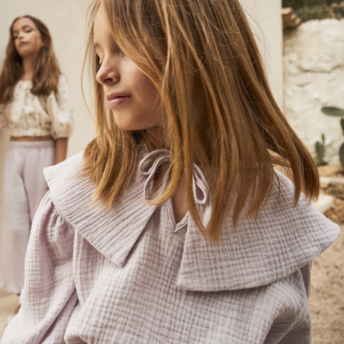 Elise Muslin Blouse & Ruffle Short | Set