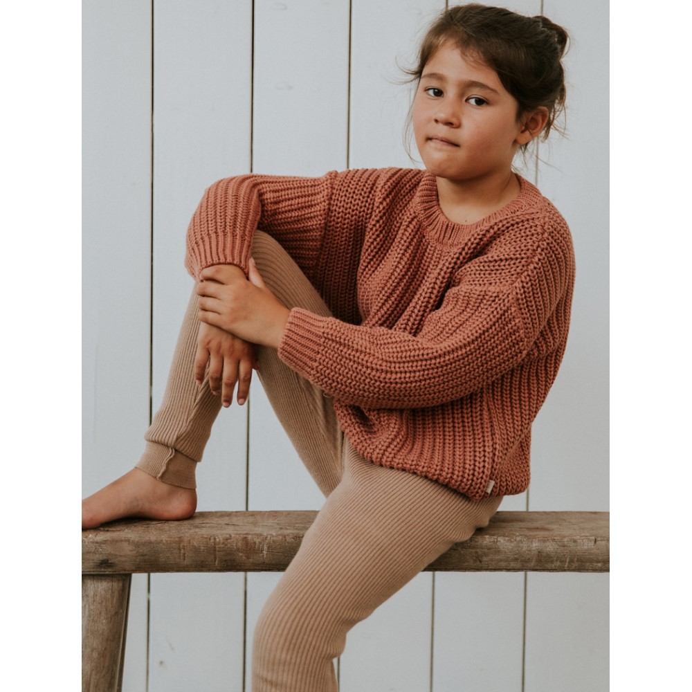 Chunky Knit Sweater | BRICK