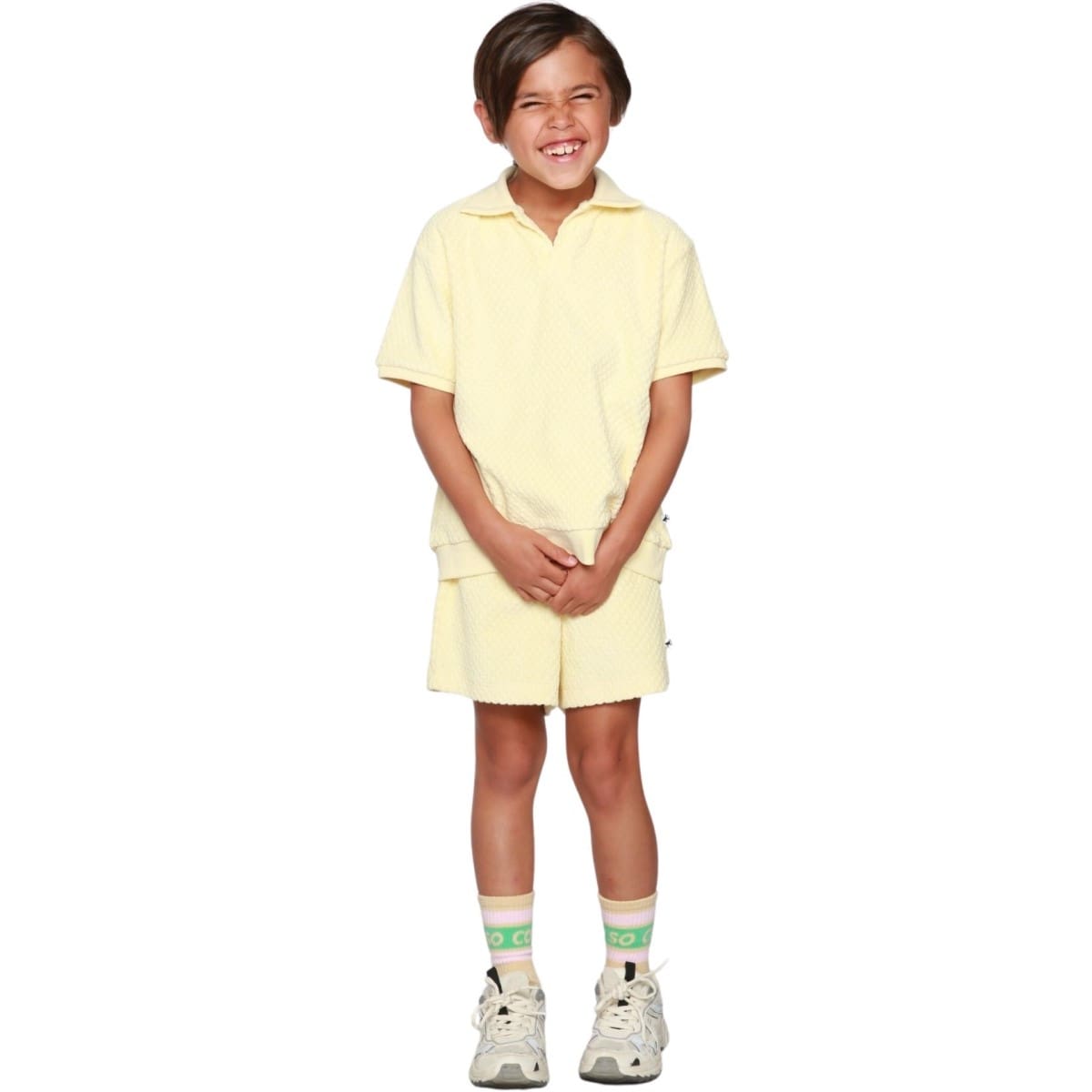 Jacquard Terry Polo & Shorts