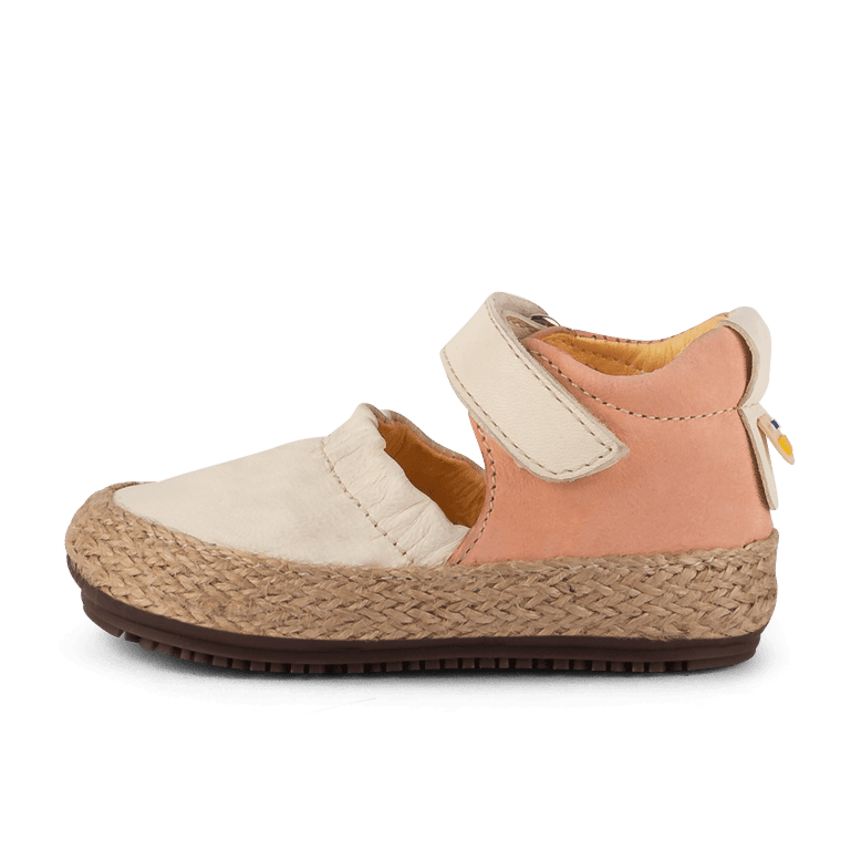 Strap Ballerinas | Cream/Peach