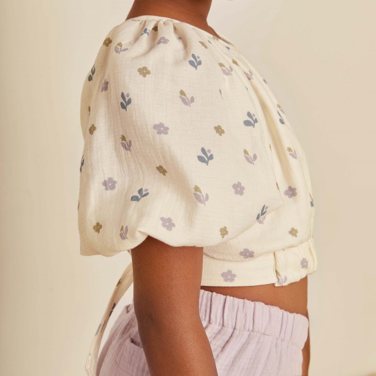 Adeline Muslin Flower Top & Elise Ruffle Pant | Set