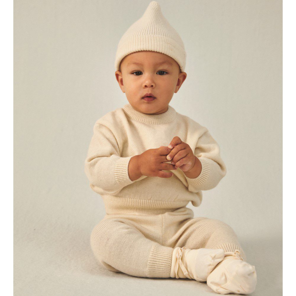 Baby Knitted Beanie | Cream