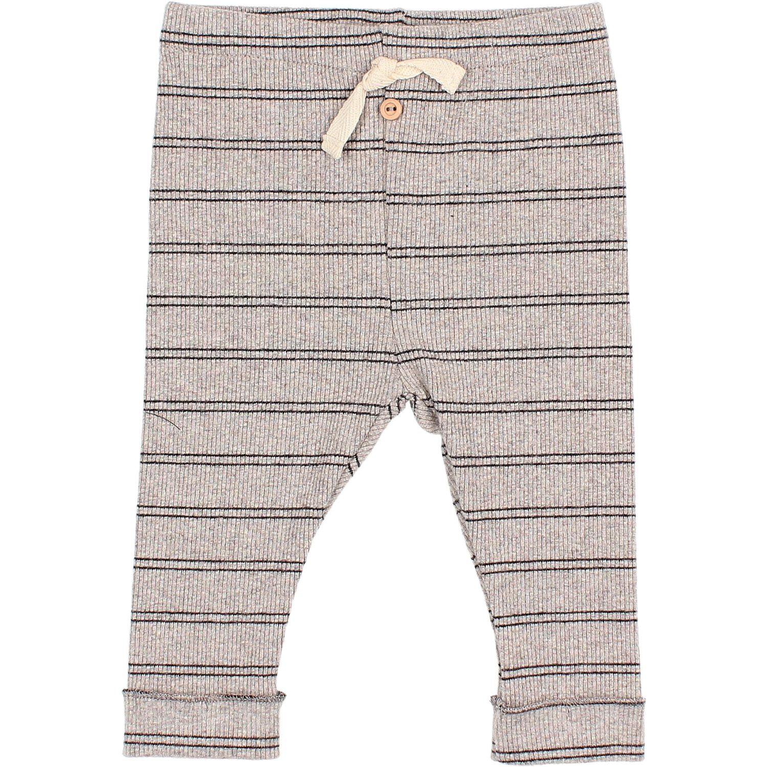 Soft Rib T-Shirt & Pants | Stone Stripes