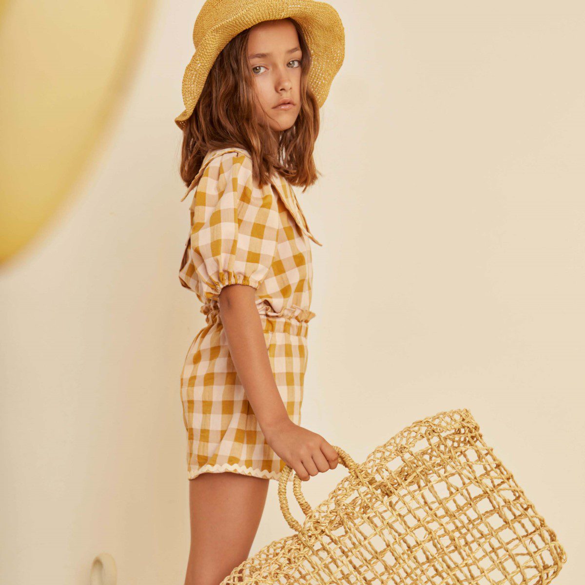 Sienna Vichy Collard Blouse & Short | Set