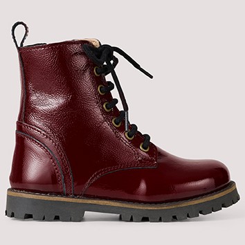 Lace Up Boot Burgundy