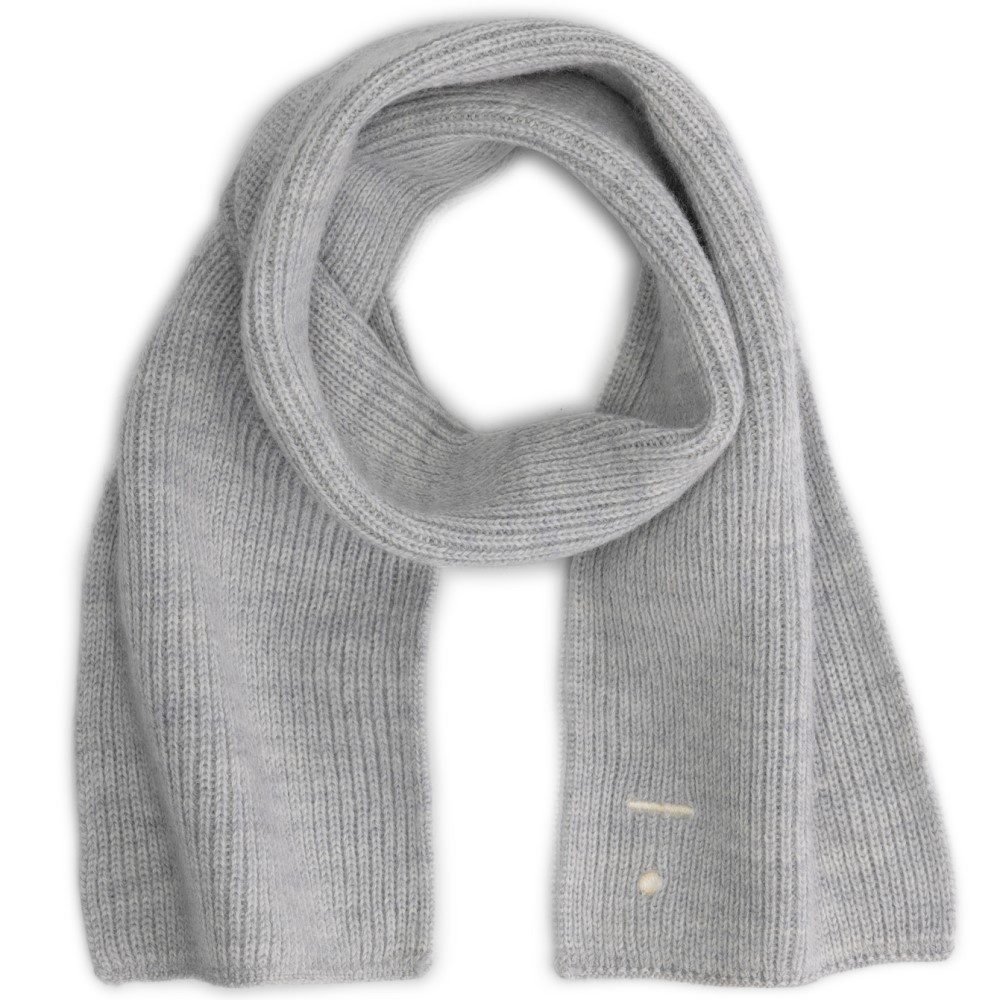 Baby Knitted Scarf | Grey Melange