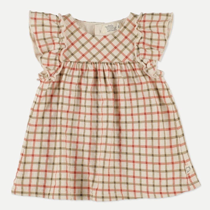 Annika Crepe Check Dress