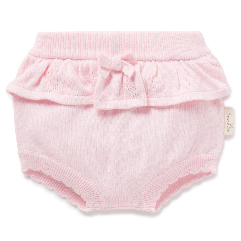 Pink Floral Knit Bloomers