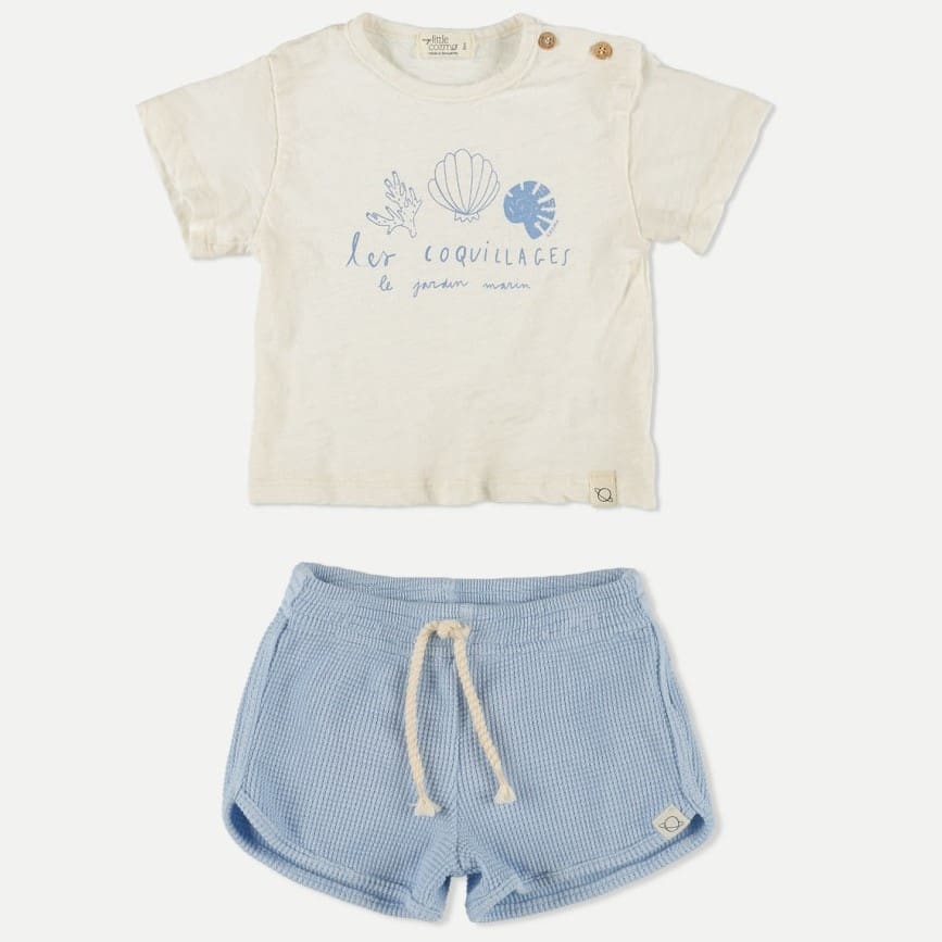 Asier Tshirt & Nash Waffle Shorts