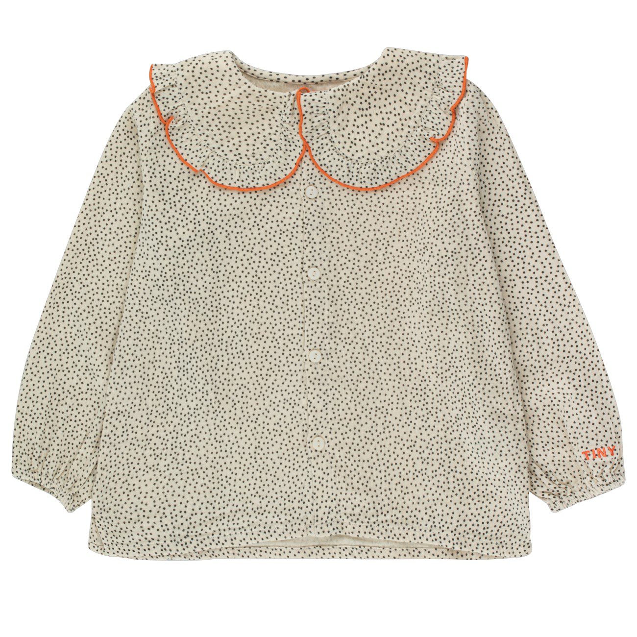 Small Dots Shirt | Light Cream/Navy