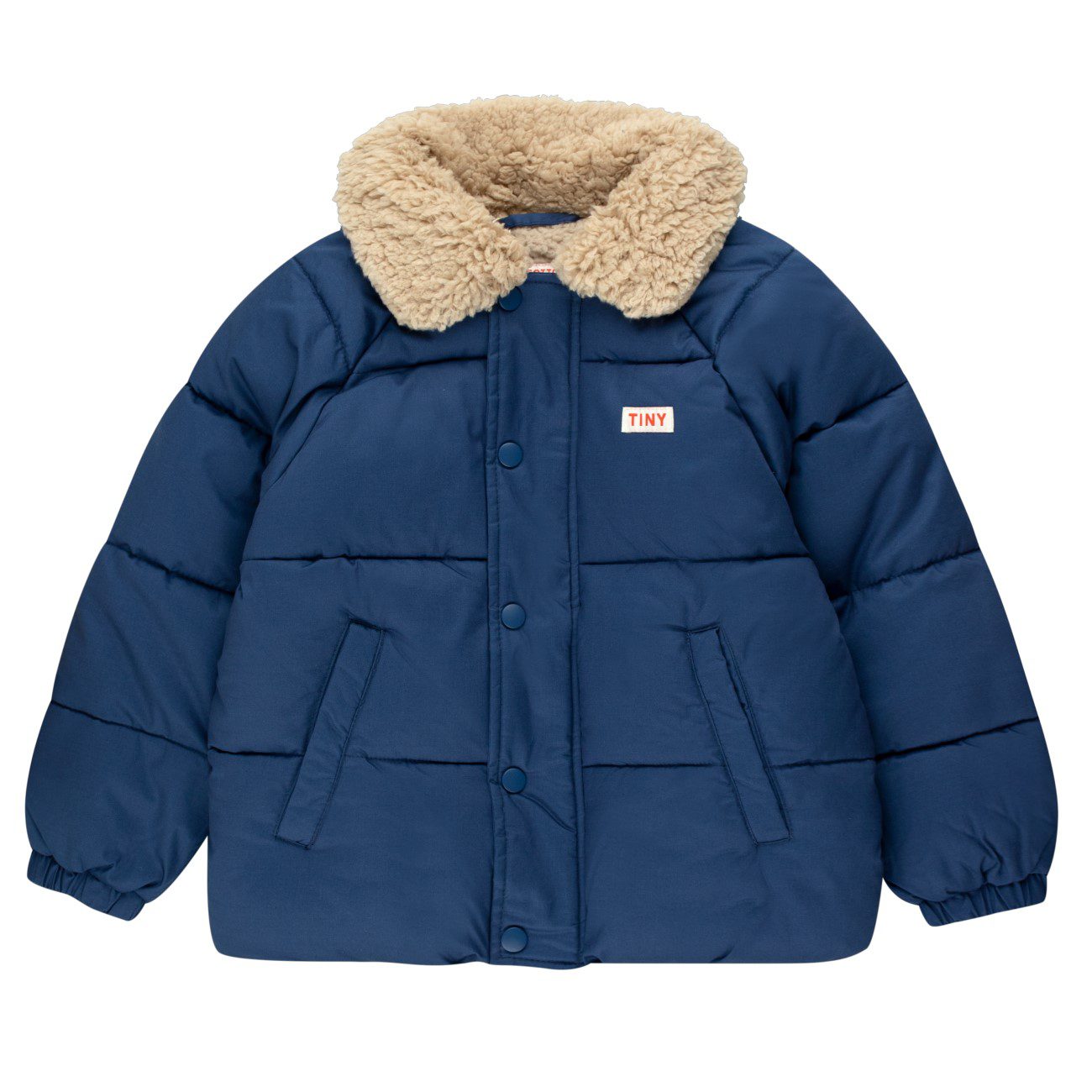 Solid Padded Jacket | Light Navy
