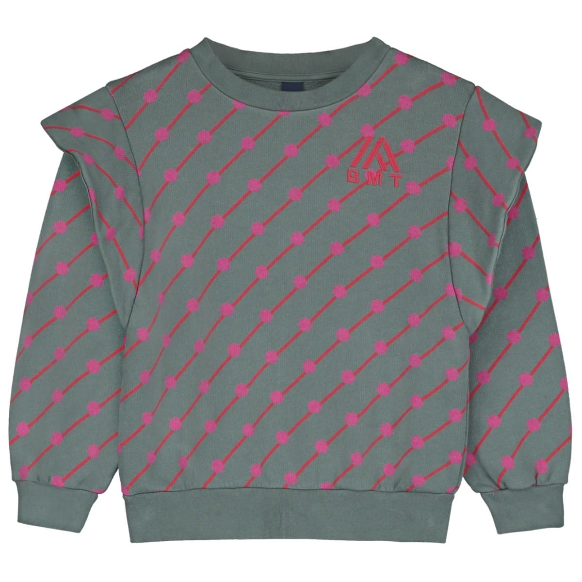 Sweatshirt Frills Allover Flowers