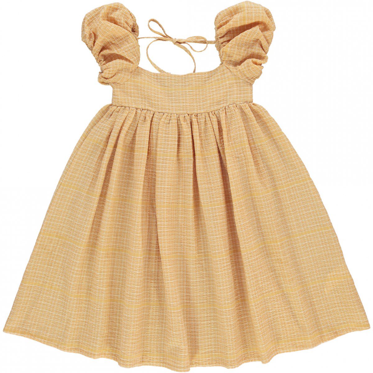 Amina Dress | Biscuit Seersucker