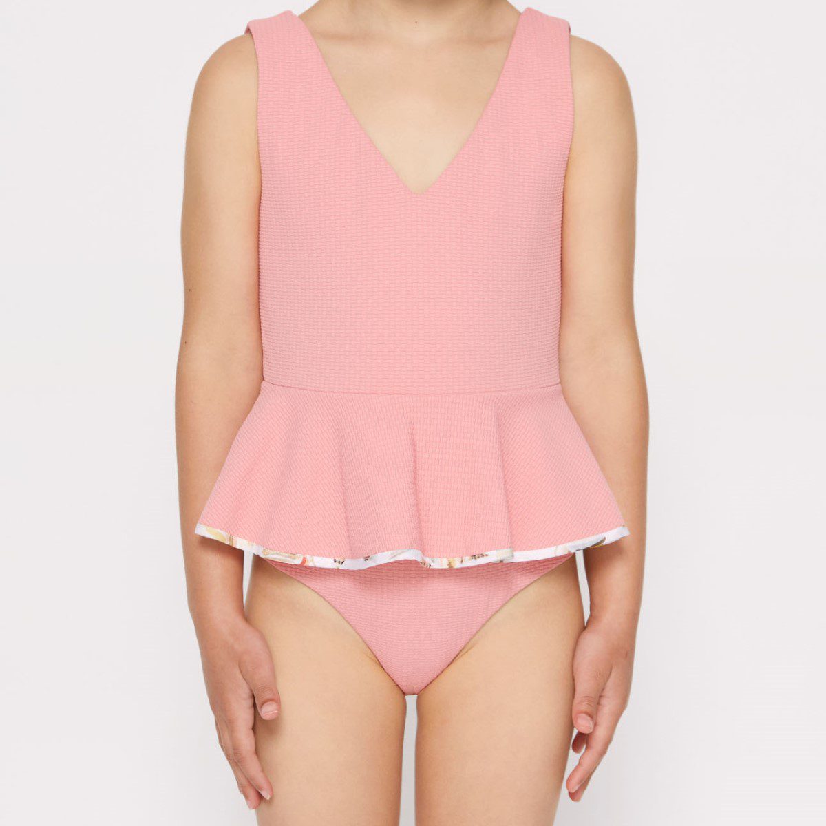 Bumby Piping Gramercy Maillot | Pink Sands Print
