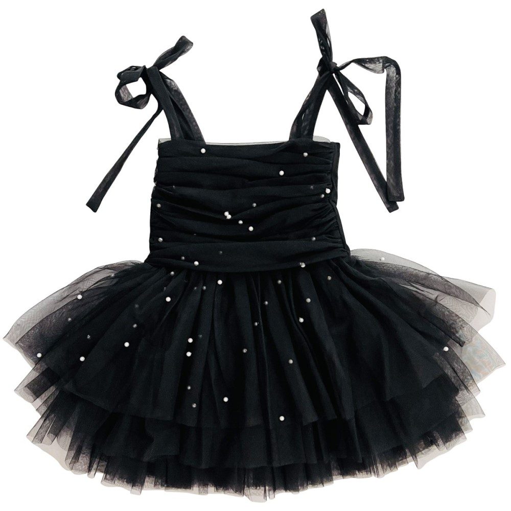 Pearl Tulle Ballerina Dress | Black