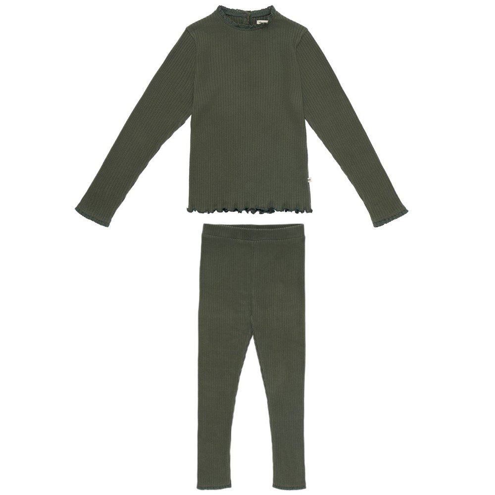 Betsy Lace Tee & Legging | Deep Forest