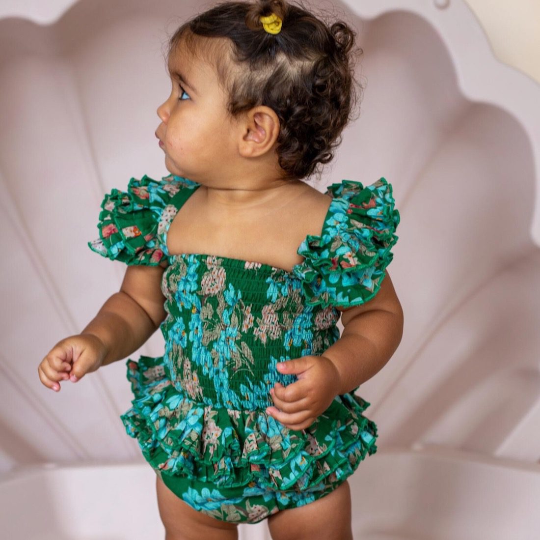 Delphine Romper | Grass