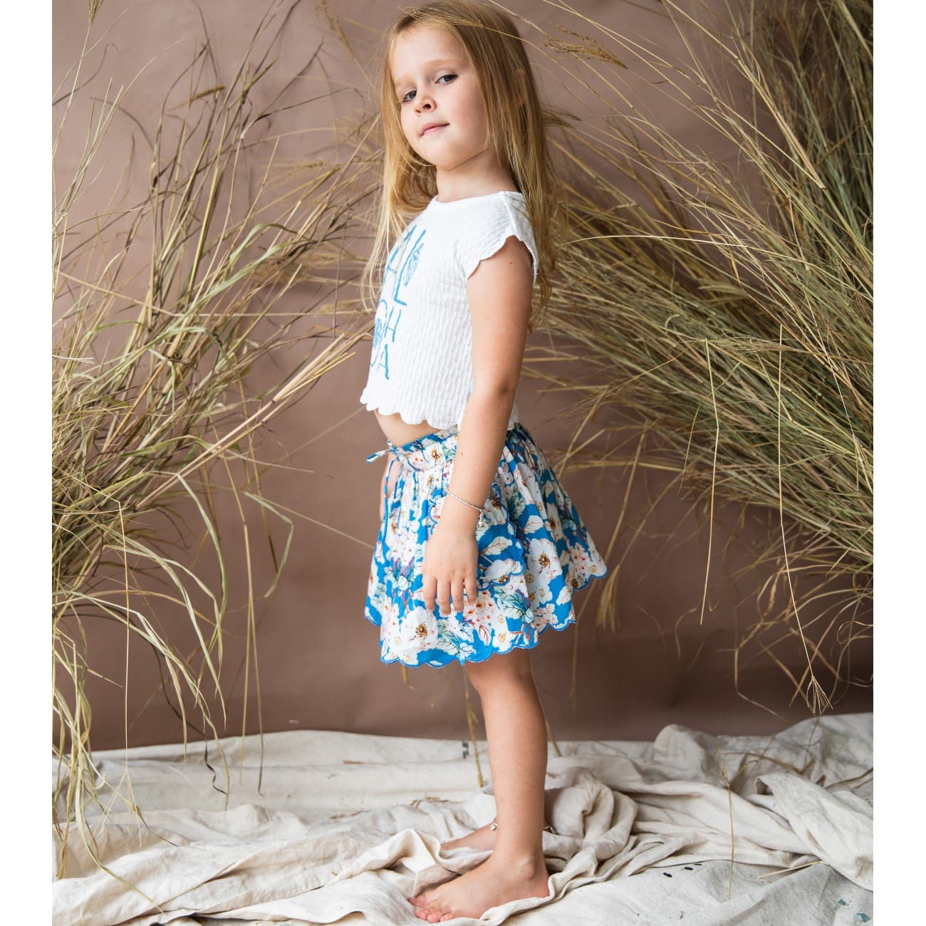 Babe Top Pearl & Angel Skirt Moroccan Blue