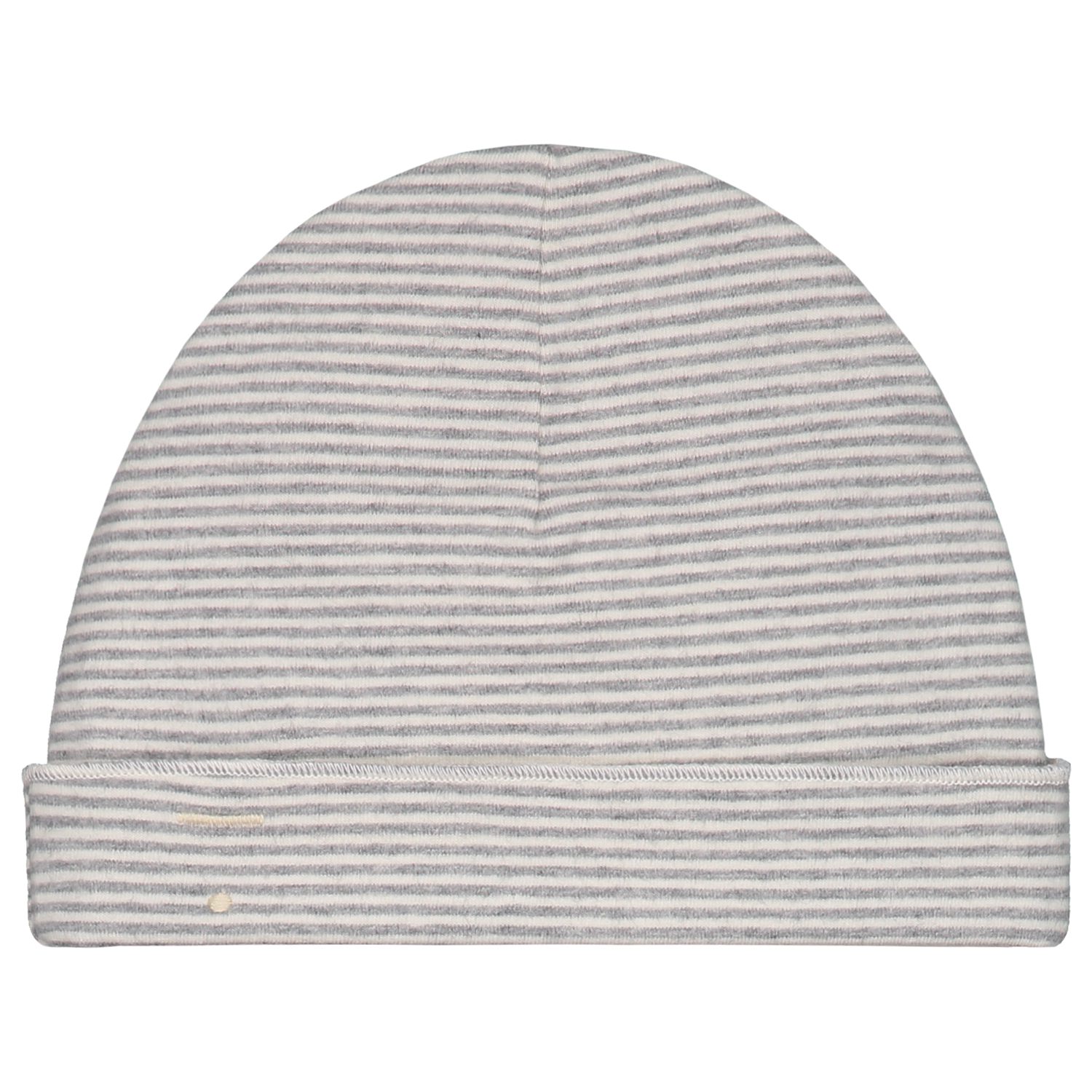 Baby Beanie | Grey Melange/Cream