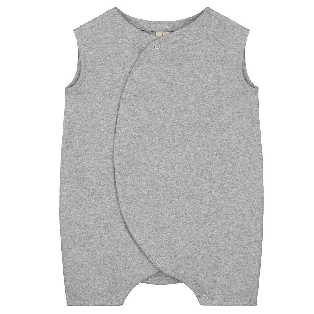 Baby Grow W/ Snaps | Grey Melange