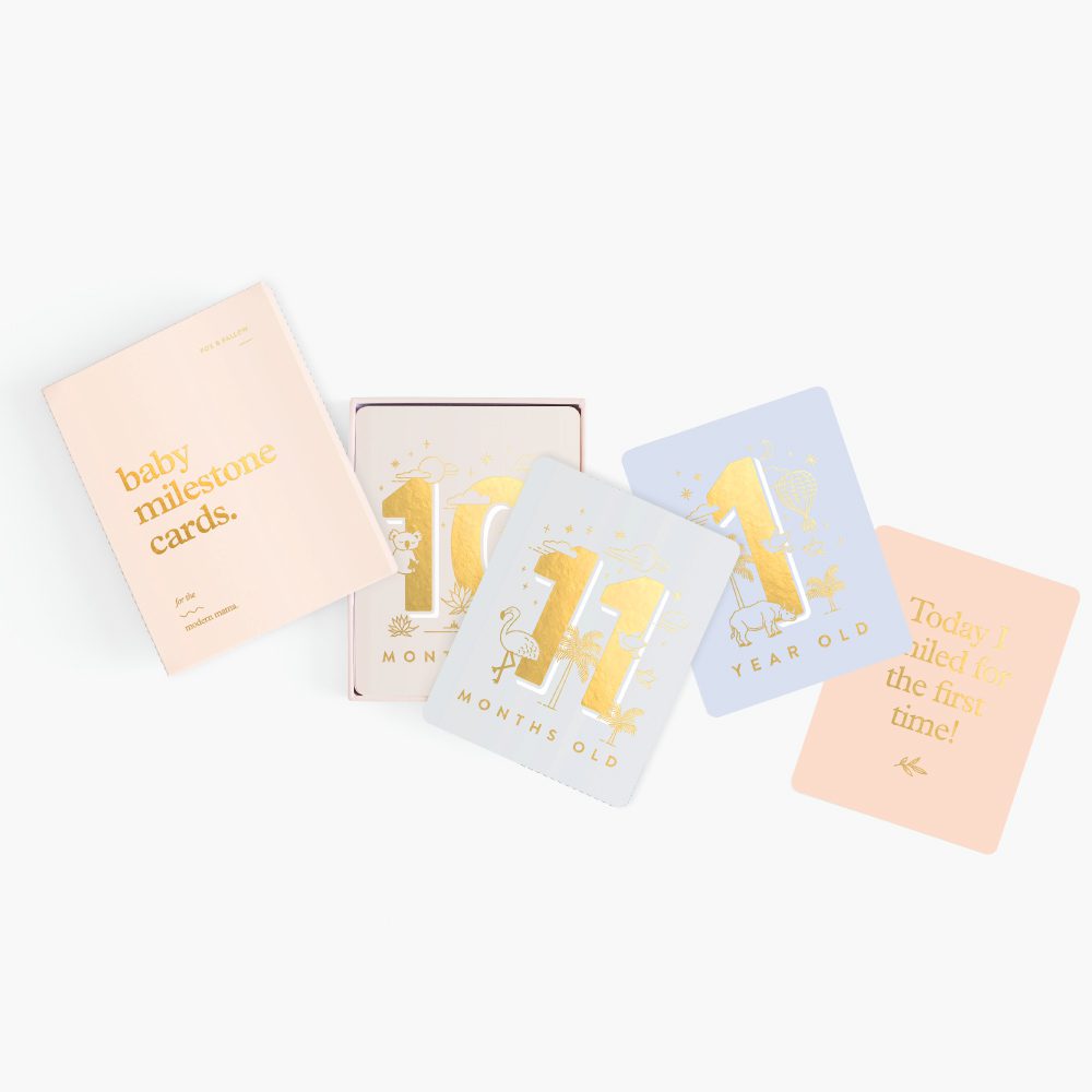 Baby Milestone Cards | Cream