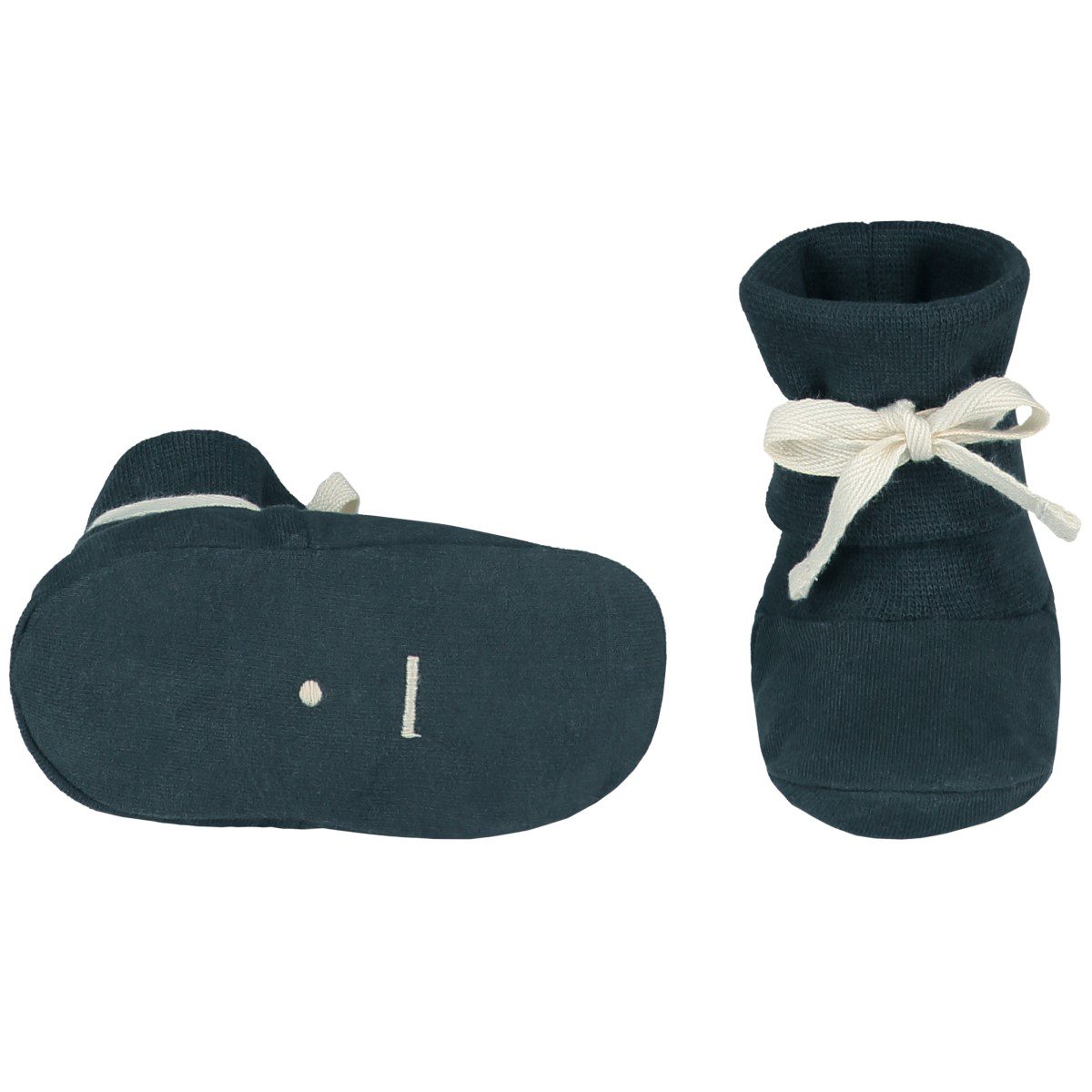 Baby Ribbed Booties | Blue Grey