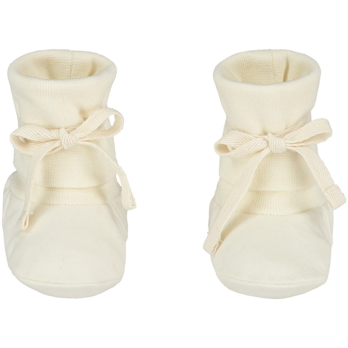 Baby Ribbed Booties | Cream