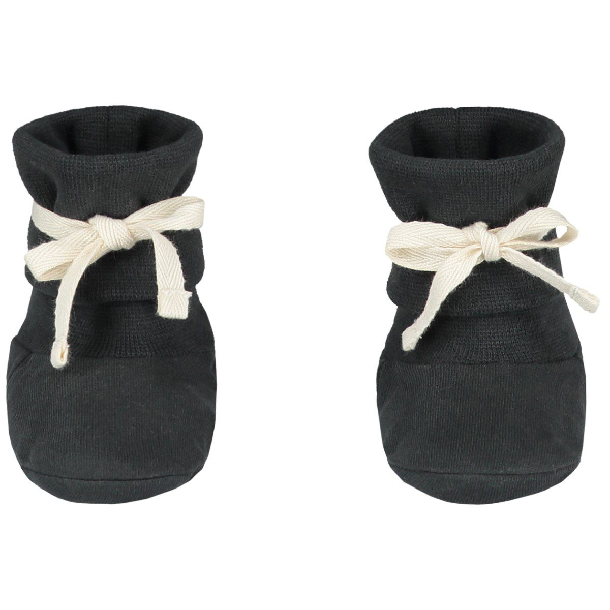 Baby Ribbed Booties | Nearly Black