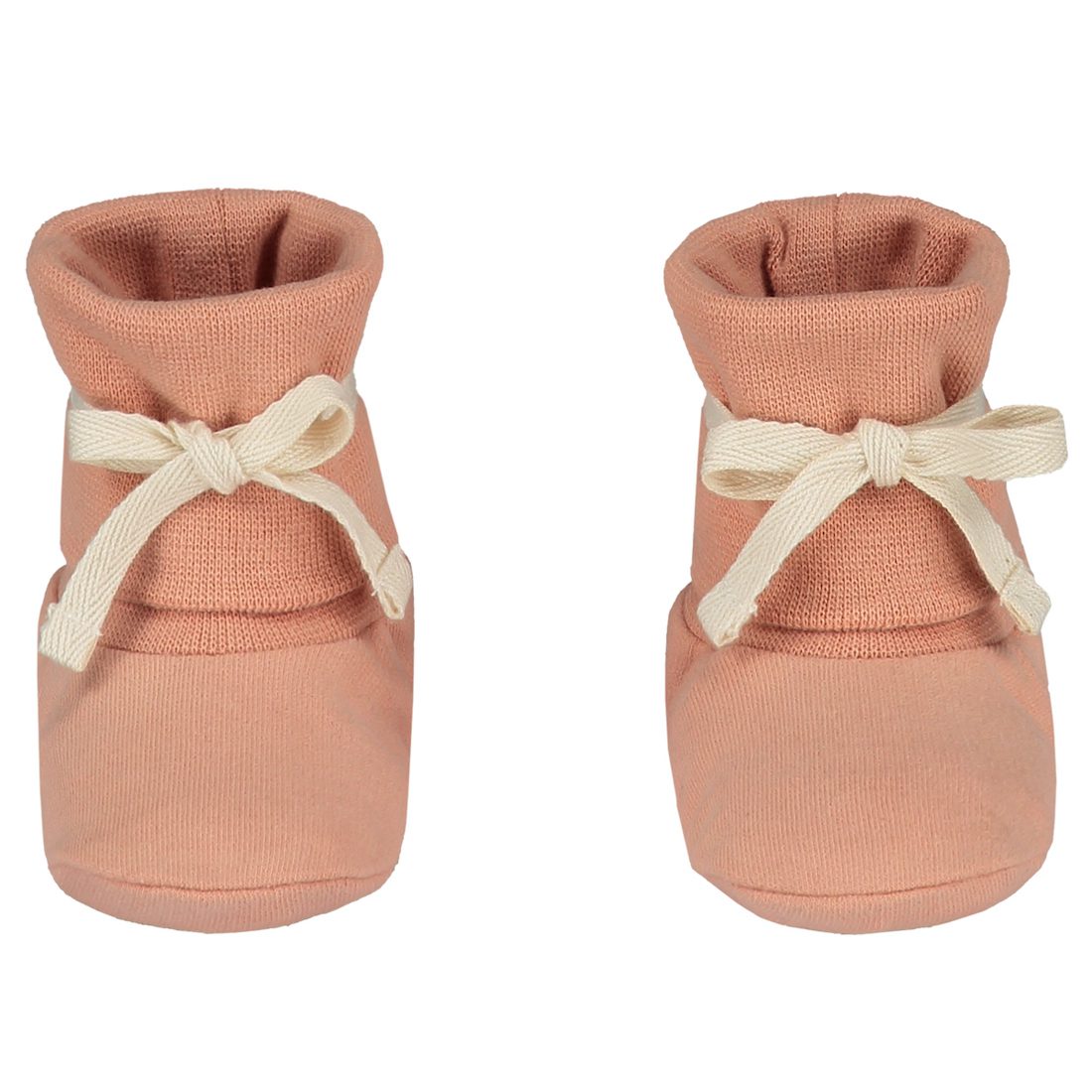 Baby Ribbed Booties | Rustic Clay