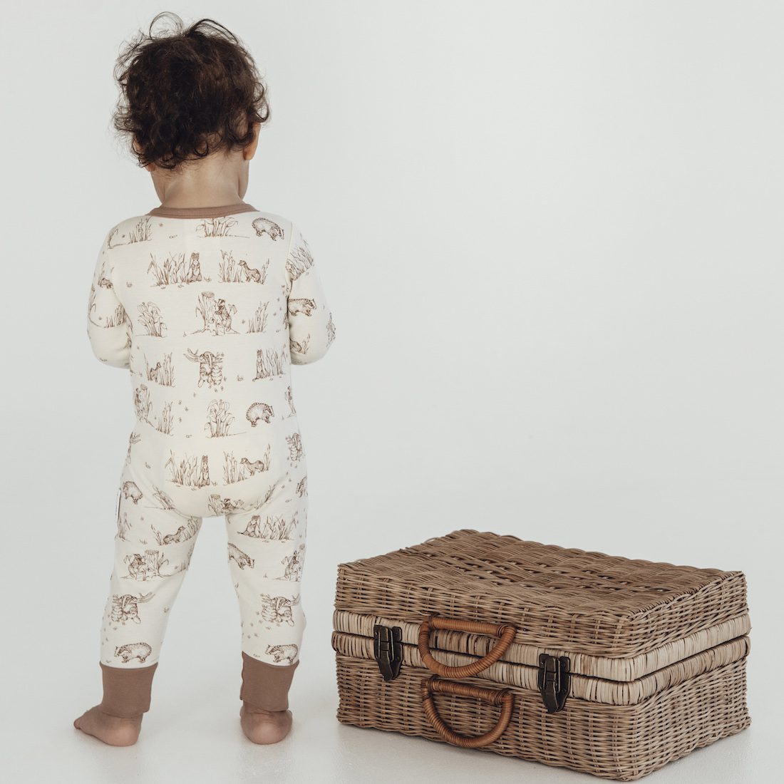 Badger Button Romper