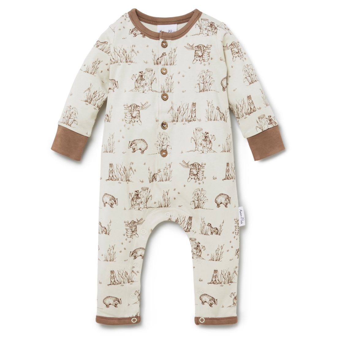 Badger Button Romper