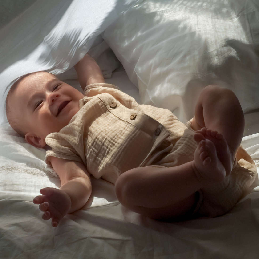 Bambula Shirt & Culotte | Beige