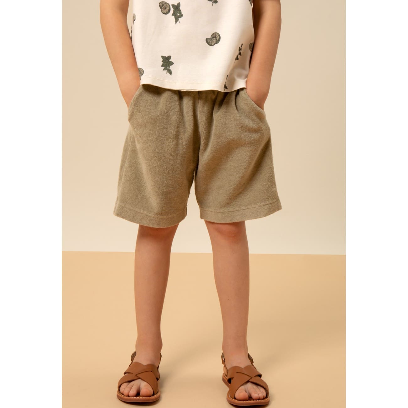 Tshirt Orso & Bermuda Basile | Fresh/Sauge