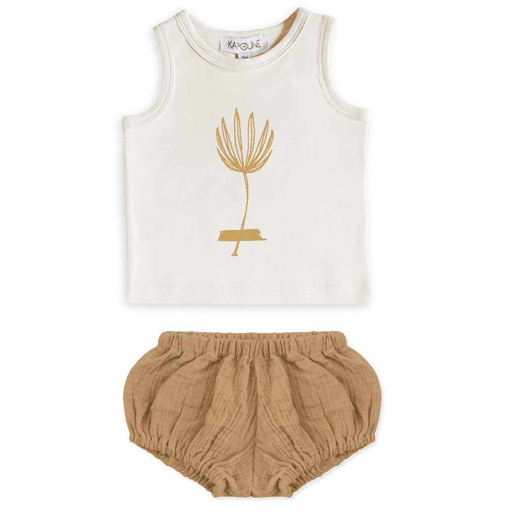 Bloomer & Top | Camel