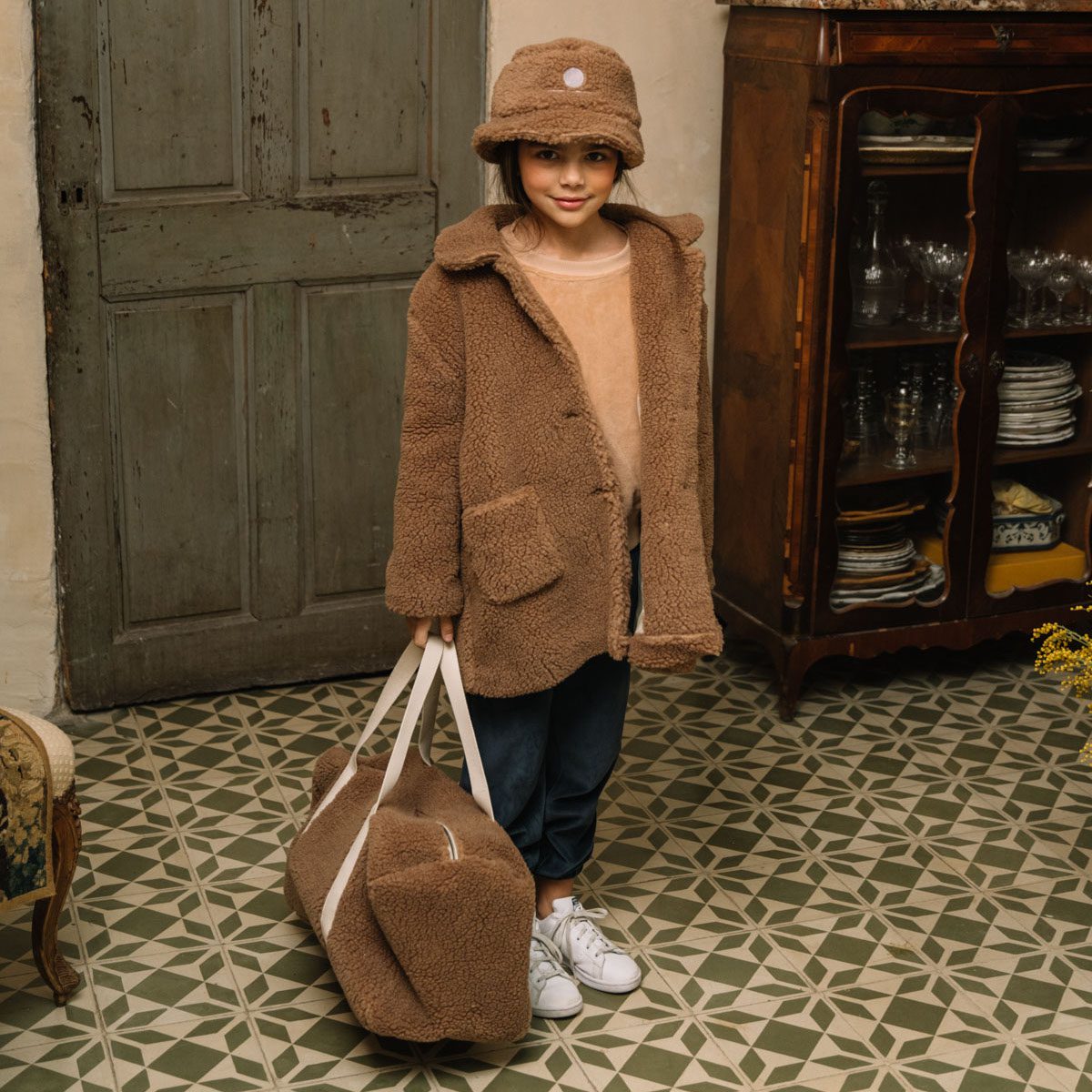 Manteau Claudine Plush Rouille