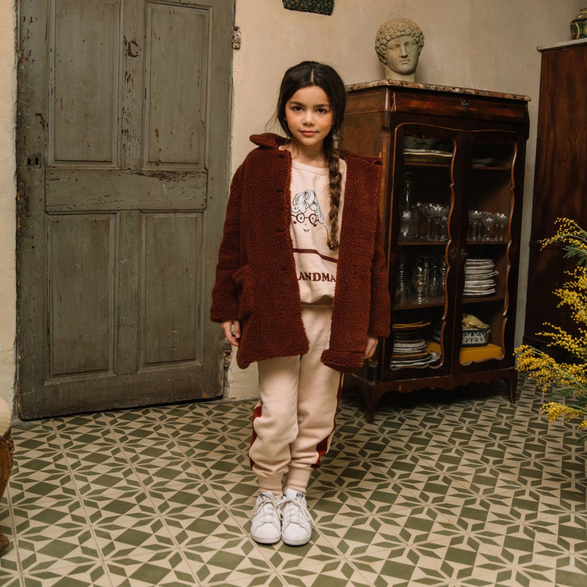 Manteau Claudine Plush Rouille