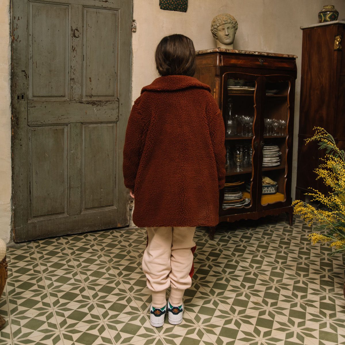 Manteau Claudine Plush Rouille