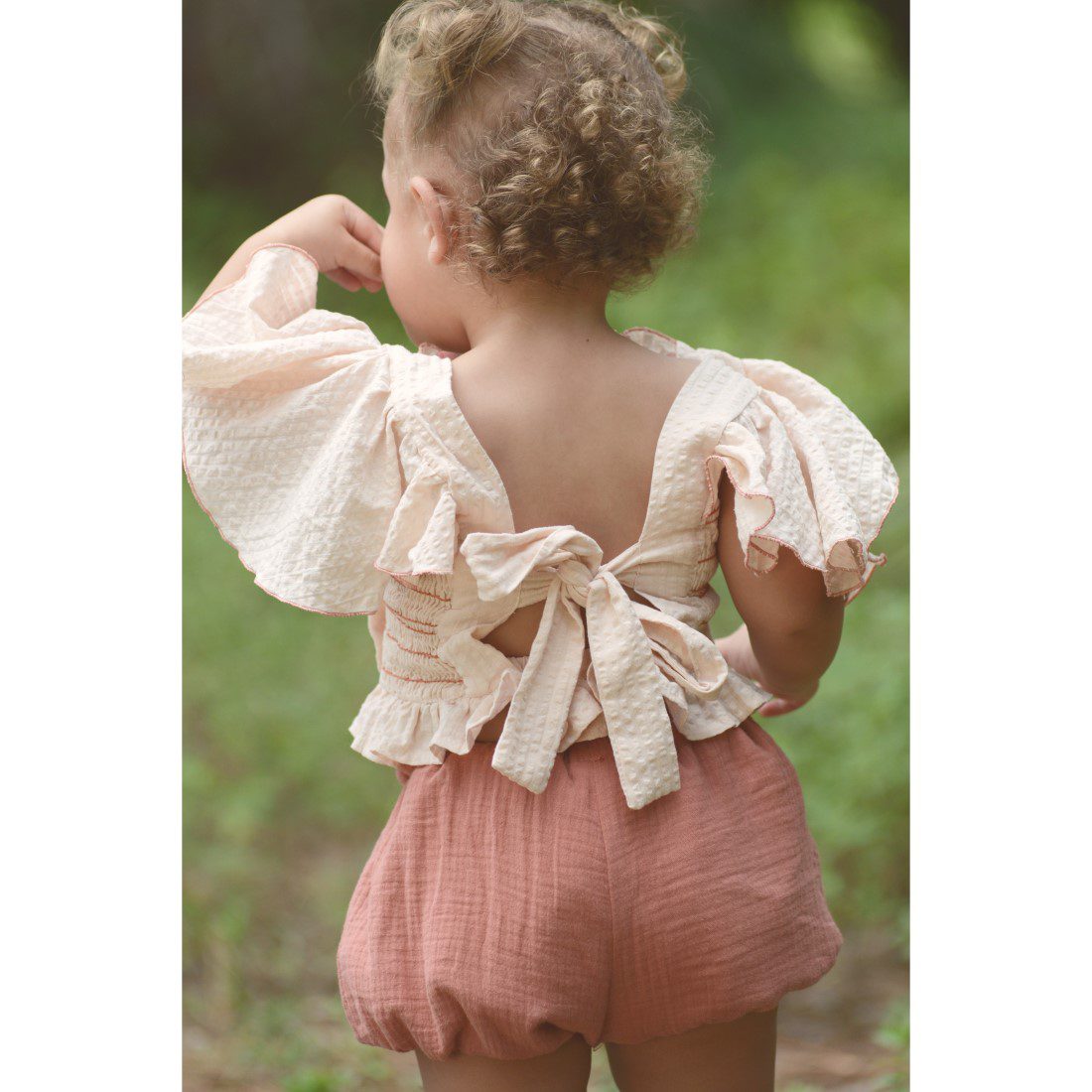 Cloe Hand-Embroidered Smock Blouse