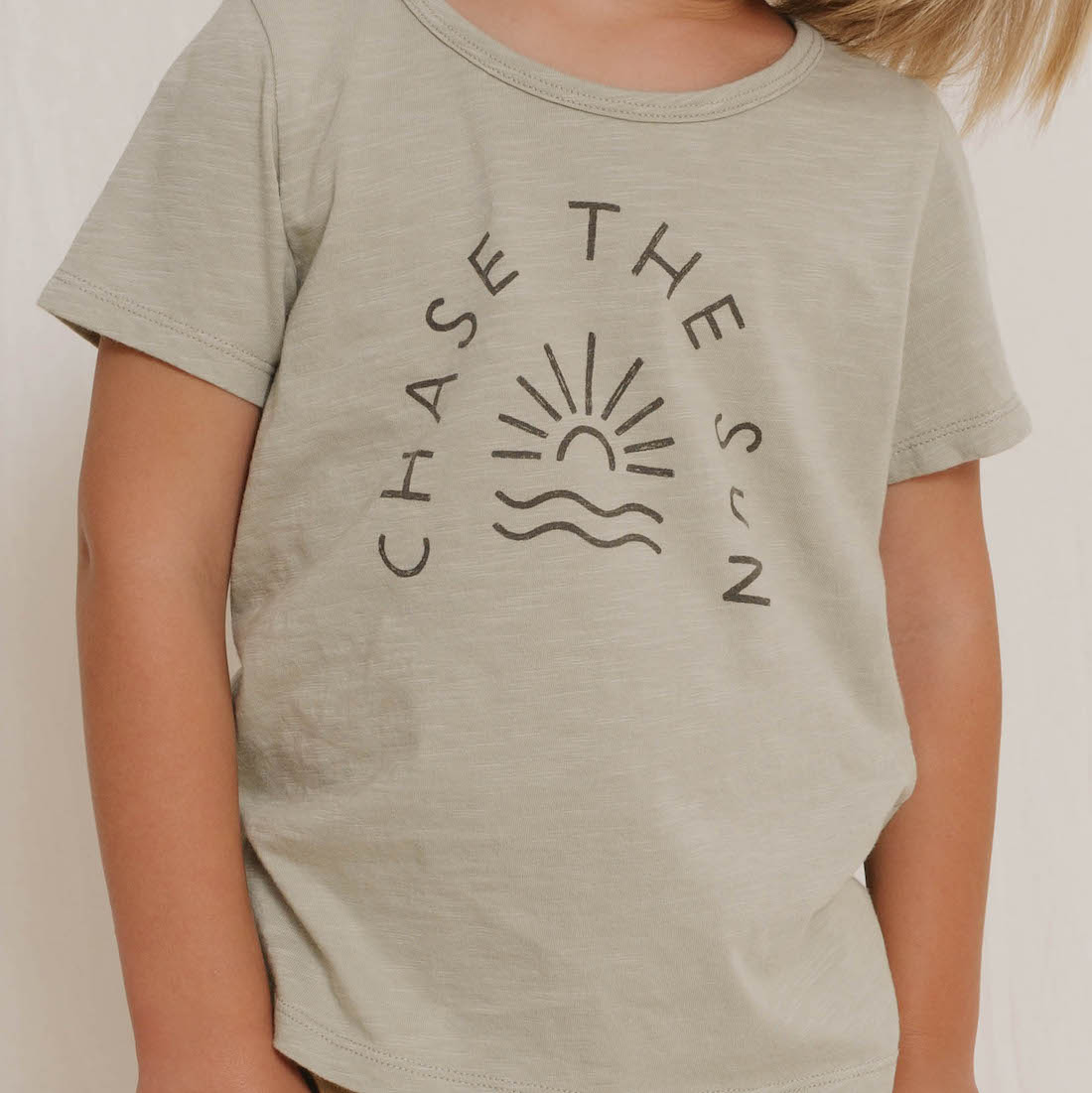 Chase The Sun Tee & Sage Shorts