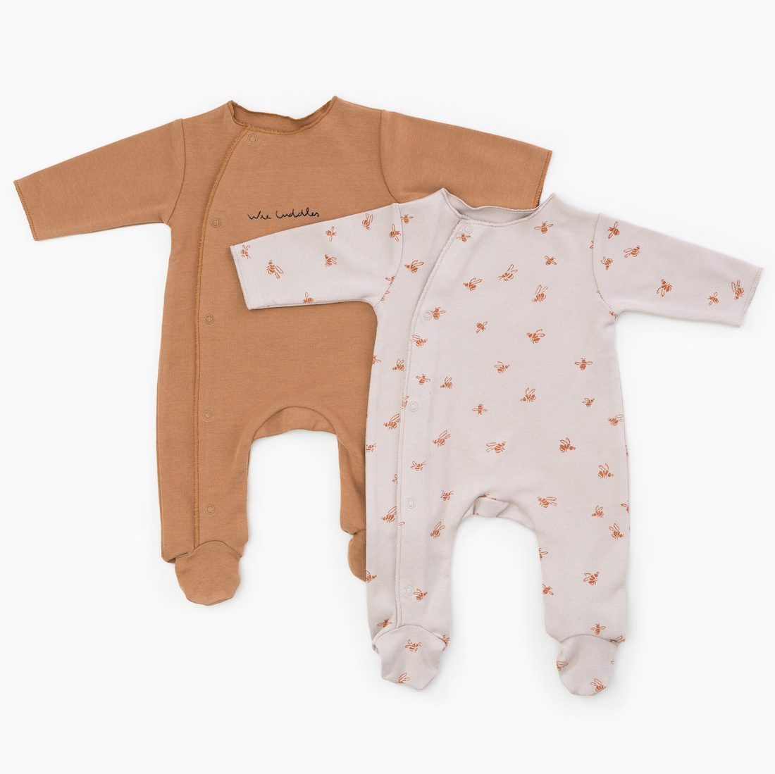 Cherry Tree Striped Rib Baby Grow Set