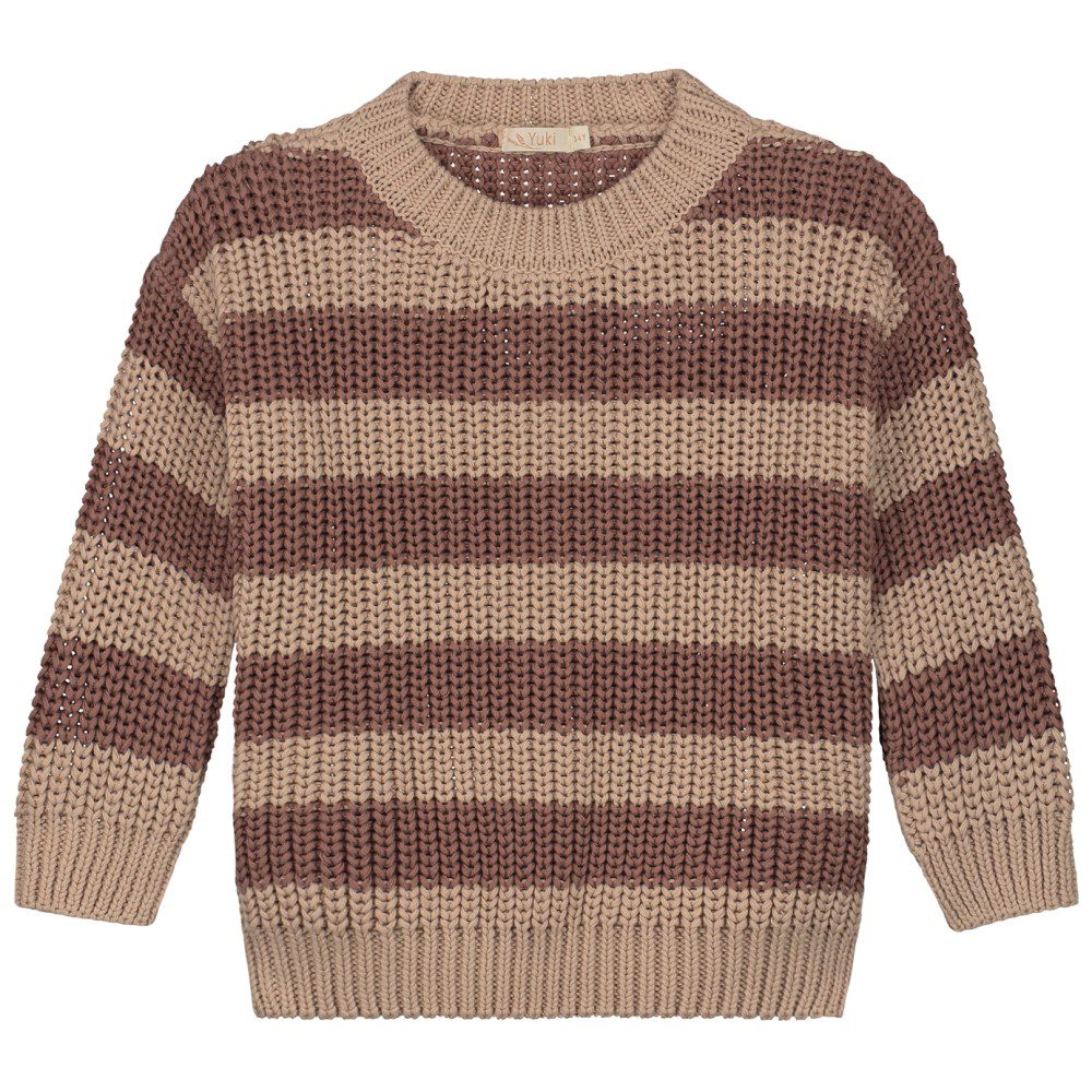 Chunky Knit Sweater | Stripes Dust