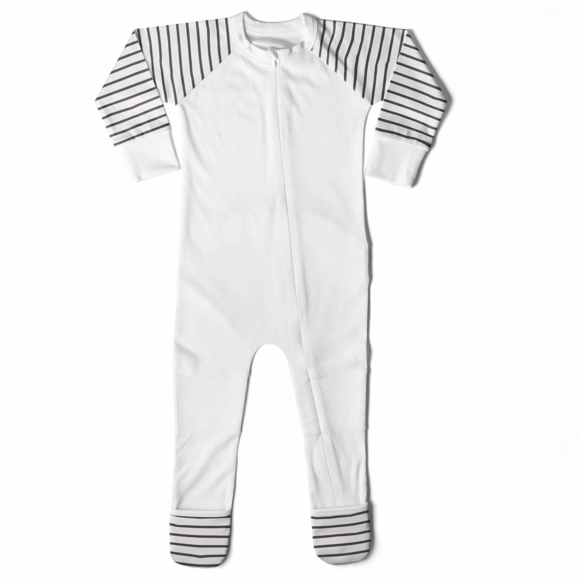 Classic Foot Alls | Stripe Grey