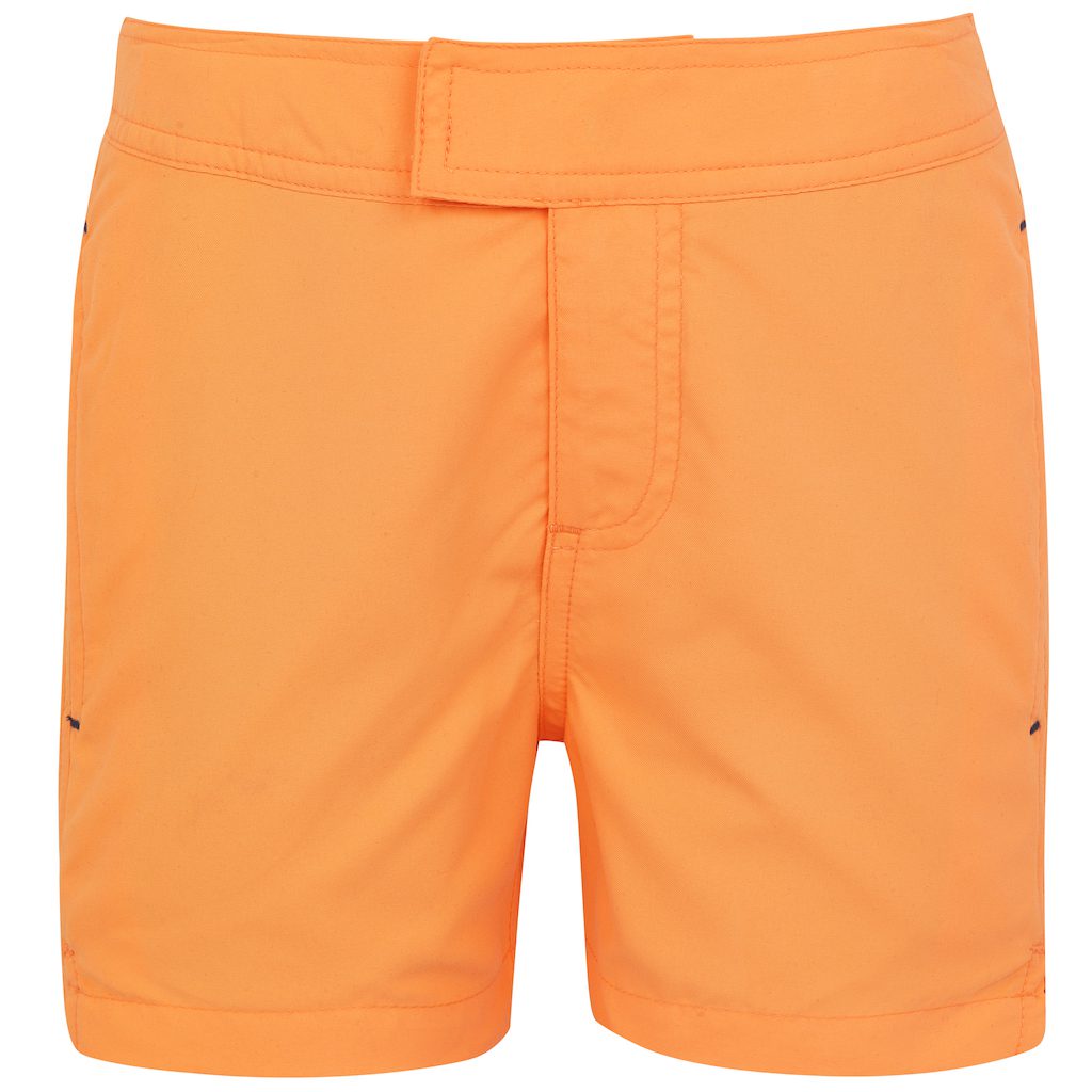Classic Rash Vest & Neon Orange Swim Shorts