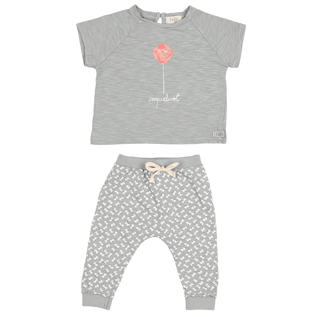 Coquelicot T-Shirt & Seed Flame Pant | Cloud