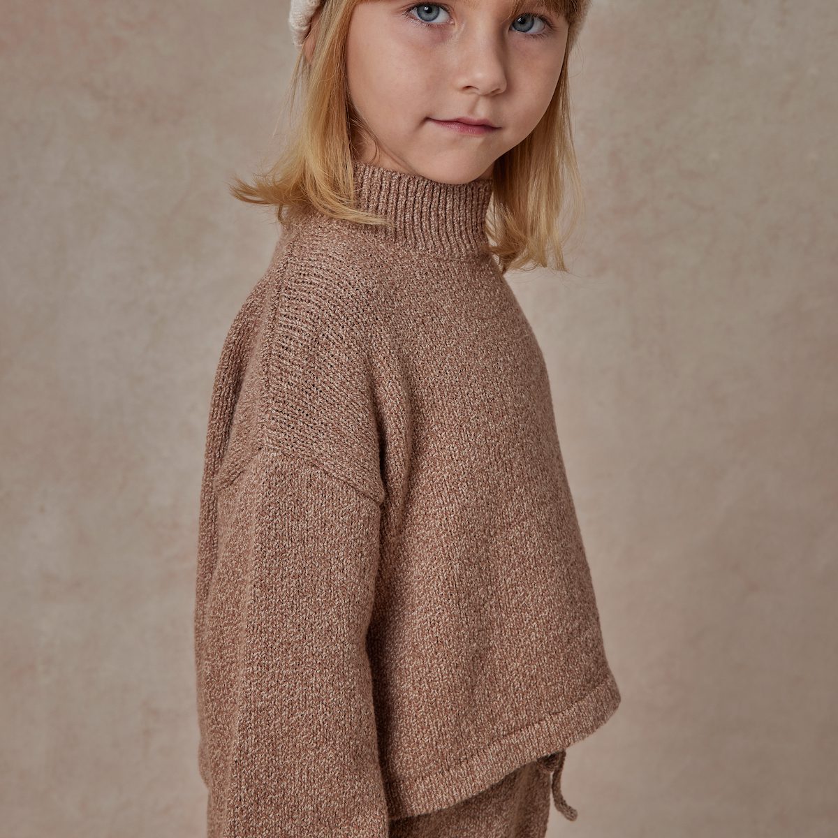 Knit Sweater & Knit Shorts | Heathered Mocha