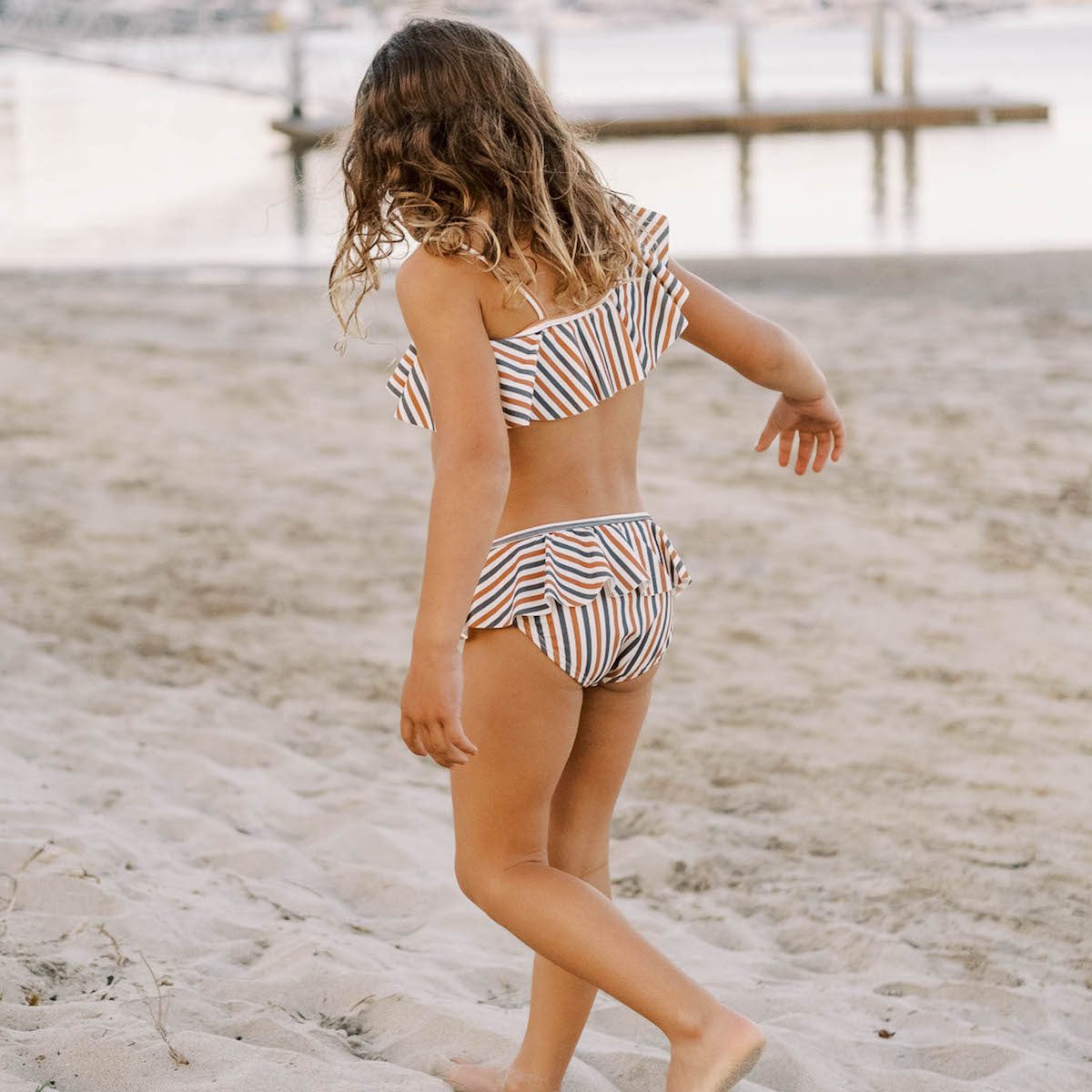 Skirted Bikini | Nautical Stripe