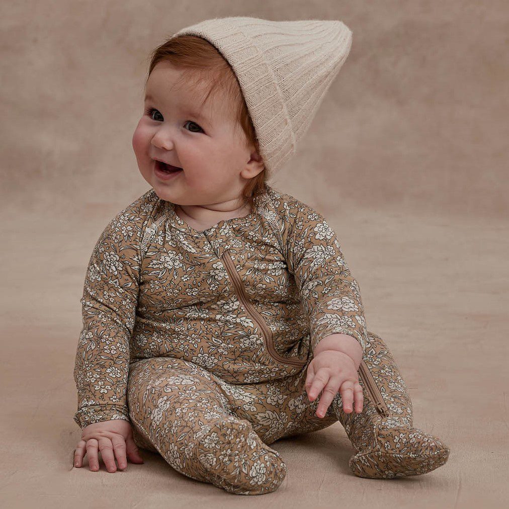 Modal Footed Pajamas | Soft Floral