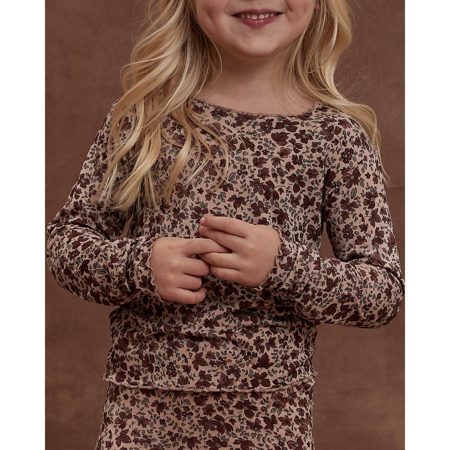 Modal Pajama Set | Mahogany Floral