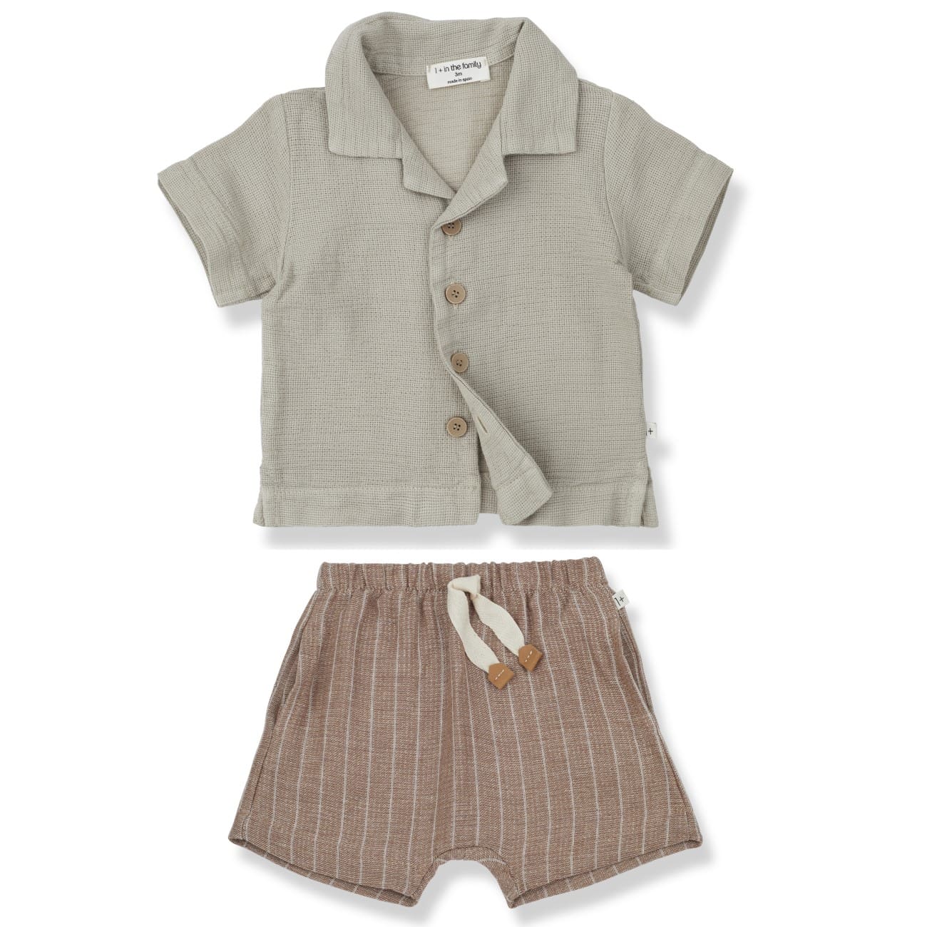 David Shirt & Peter Shorts | Beige/Sienna