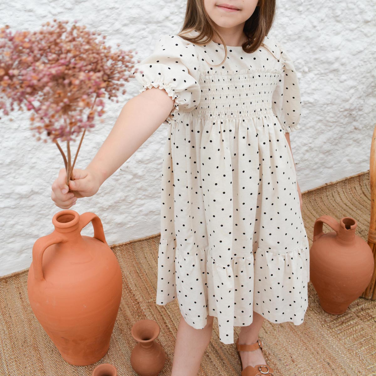 Pelin Dress Coper Spots